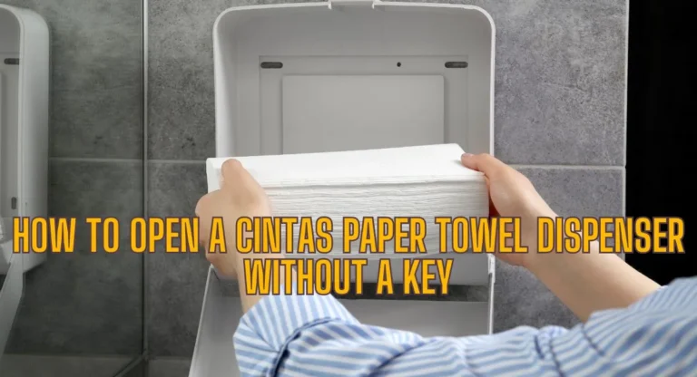 How to Open a Cintas Paper Towel Dispenser Without a Key